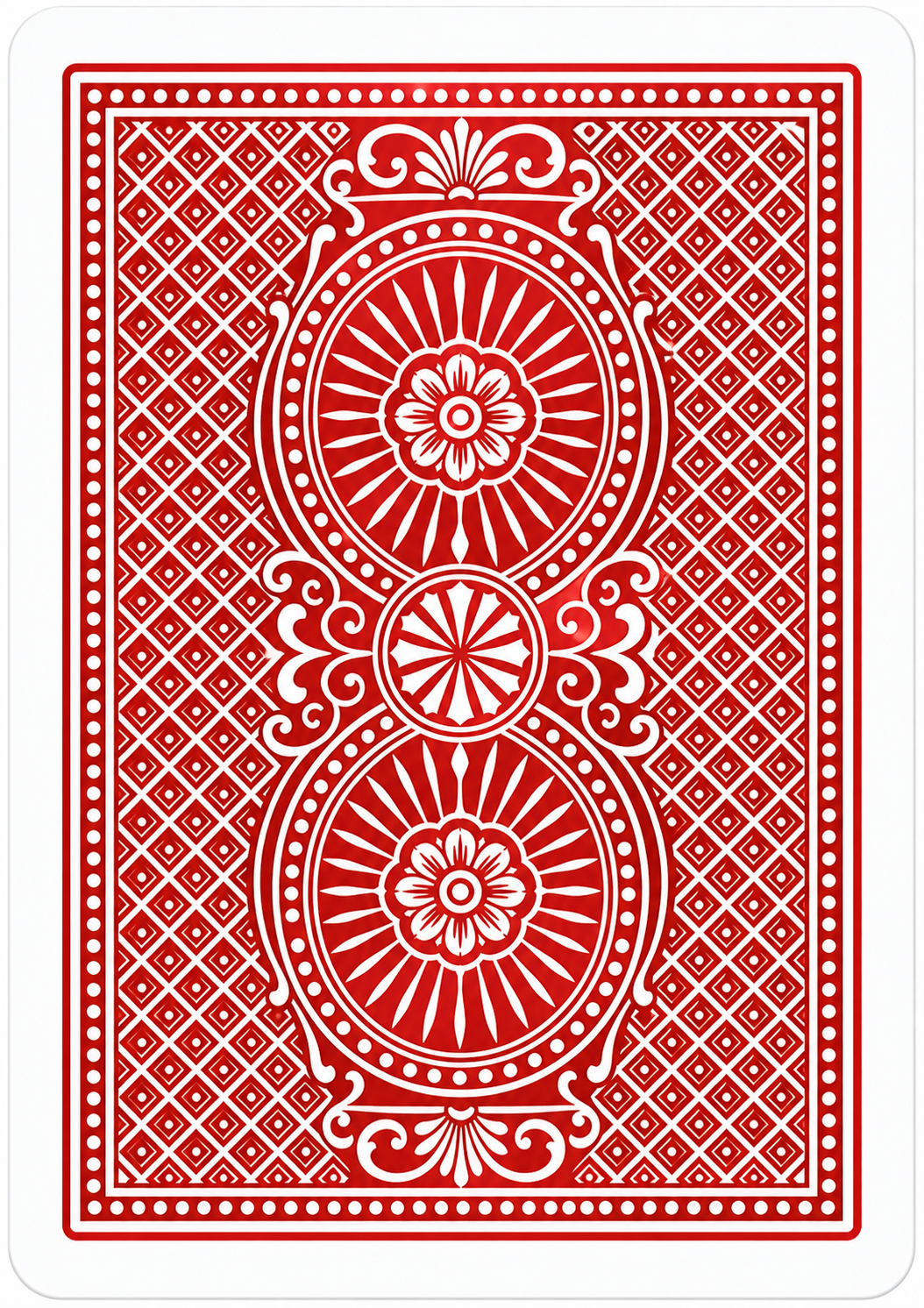 Face-down stock card